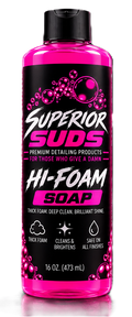 Pink High-Foam Car & Truck Wash Soap – 16 oz | Superior Suds